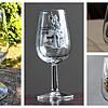 Einige der Weinfestgläser aus früheren Jahren. Wie sieht das Glas 2022 aus?