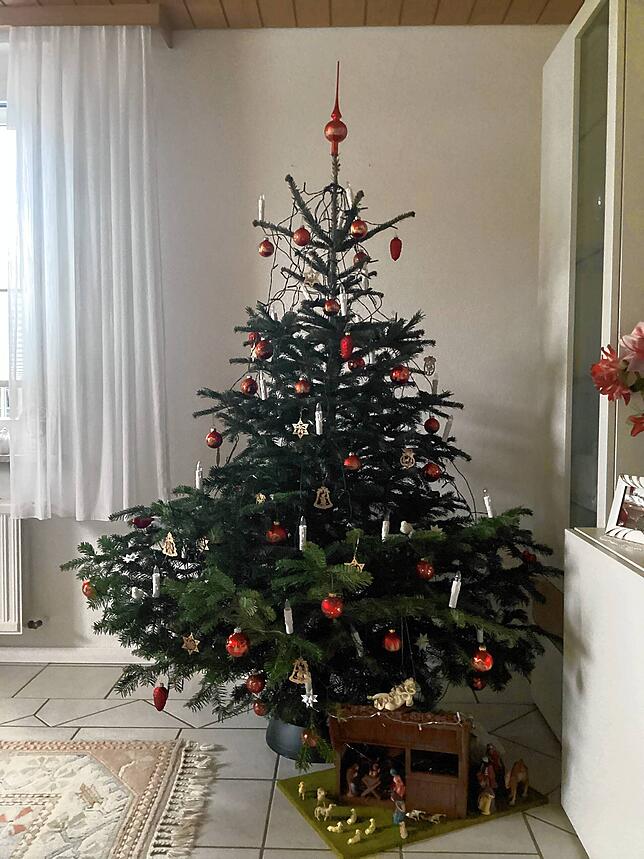 Traudel Dombek aus Lauchringen schickte uns dieses Bild ihres Christbaums.