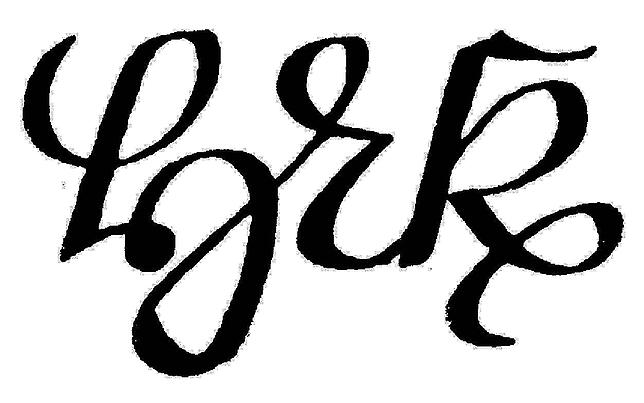 Unterzeichnet: der Schriftzug Kromers.