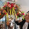 Gaby Hauptmann eröffnete die aktuelle Blumenschau in der ehemaligen Kapuzinerkirche.