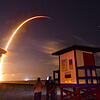 Der erdnahe Weltraum wird von immer mehr Satelliten bevölkert: Hier der Start einer Falcon-Rakete von SpaceX vergangene Woche. Dabei ...