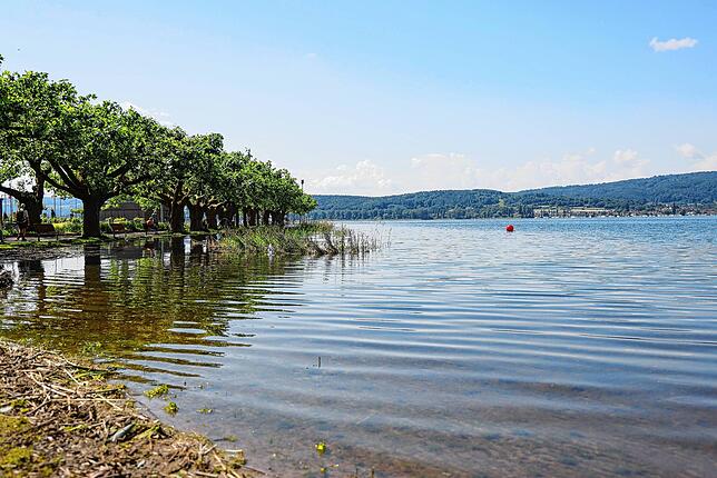 Das Hochwasser an der Mole im Juni 2024.