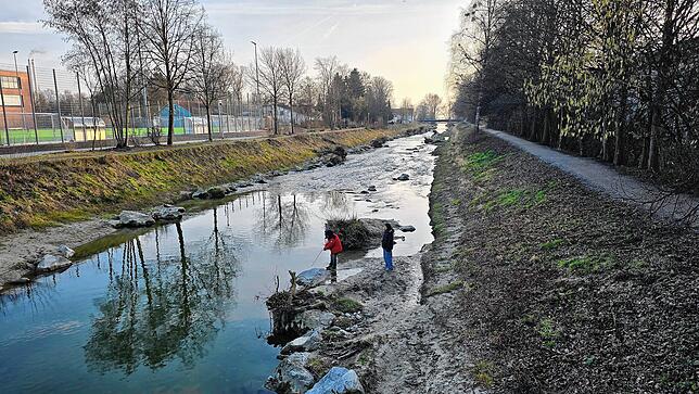 Bei Niedrigwasser ein Idyll, bei Hochwasser eine Gefahr: die Rotach durchfließt das Friedrichshafener Stadtgebiet.