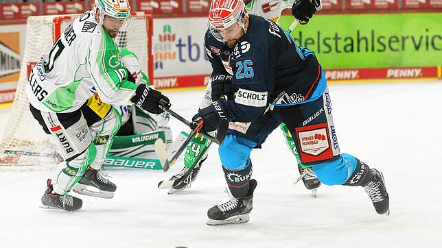 Brandon DeFazio (vorne) will alles dafür tun, dass die Wild Wings die Playoffs erreichen.
