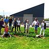Ortsreferent Hubert Nadler, Planer Olaf Reckmann, Markus Unger (Rohrleitungsbau), Bürgermeister Frank Amann, Norbert Ott (Landratsamt), ...