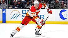 Brett Ritchie verstärkt künftig den Angriff der Schwenninger Wild Wings. Der Kanadier, hier im Jahr 2022 im Trikot des NHL-Clubs Calgary ...