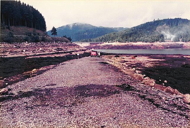 Bild 17: Faszinierende Bilder: so sah der leere Schluchsee 1983 aus