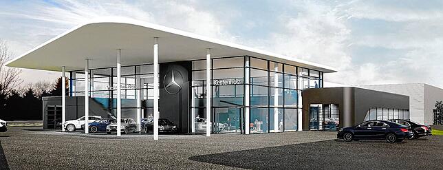 So soll das neue Autohaus aussehen.