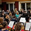 Die Stadt- und Feuerwehrmusik bei einer Probe im Probenraum der Hans-Thoma-Schule in Laufenburg.
