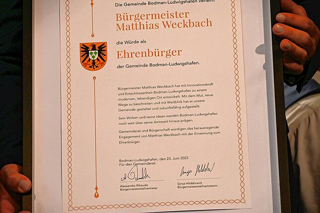 Bild 22: Bilder vom Abschiedsabend für Bürgermeister Matthias Weckbach mit vielen Überraschungen