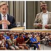 Rund 200 Besucher waren bei der offiziellen Kandidatenvorstellung zur OB-Wahl in der Stadthalle in Tiengen dabei (Bild unten). Die ...