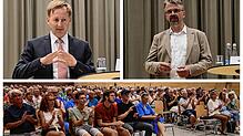 Rund 200 Besucher waren bei der offiziellen Kandidatenvorstellung zur OB-Wahl in der Stadthalle in Tiengen dabei (Bild unten). Die ...