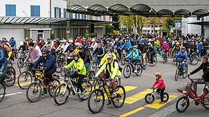 Das grenzüberschreitende Velo-Picknick geht in die zweite Runde: Hier ein Bild aus dem vergangenen Jahr.