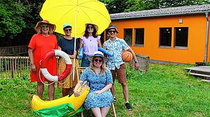 Haben in den Sommerferien viel für Kinder und Jugendliche aus Radolfzell organisiert: (von links) Eva-Maria Beller, Hanna Puscher, Elea ...