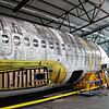 Details der Landshut, die schon seit drei Jahren in einem Hangar in der Stadt Friedrichshafen steht.