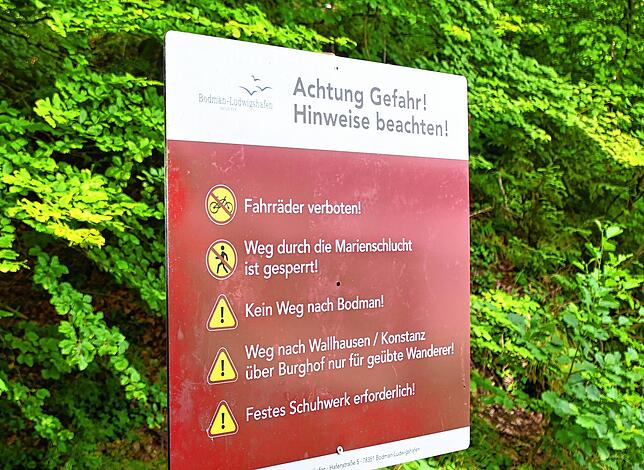 Bild 11: Wie läuft es sich von der Marienschlucht zum Burghof? Bilder einer Wanderung