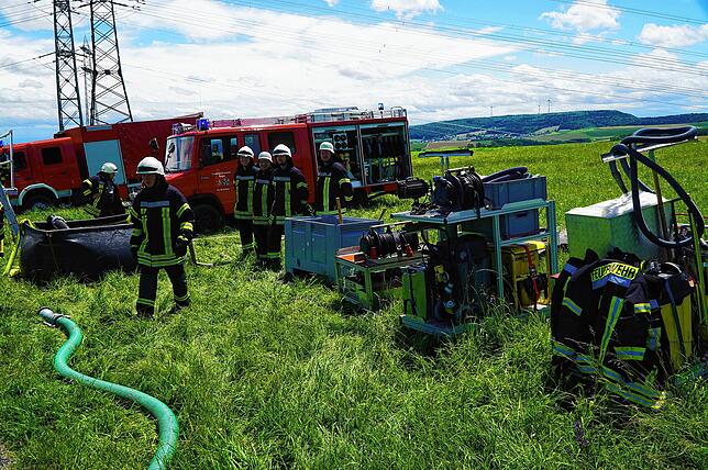 Bild 27: Bilder der Waldbrandübung der Feuerwehr Tengen