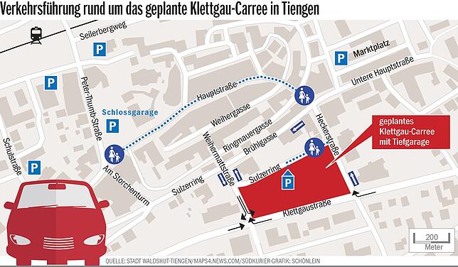Bild 1: Spatenstich in Tiengen: Die Weihermattstraße wird an die L 159 angebunden