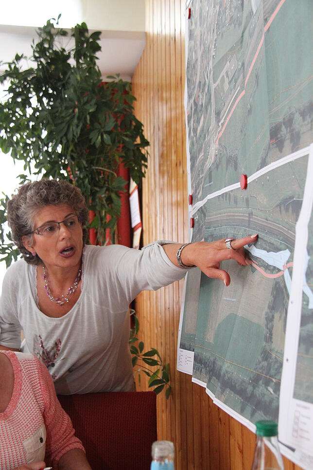 Da geht's lang: Diana Kern-Epple plant in Marbach mit.