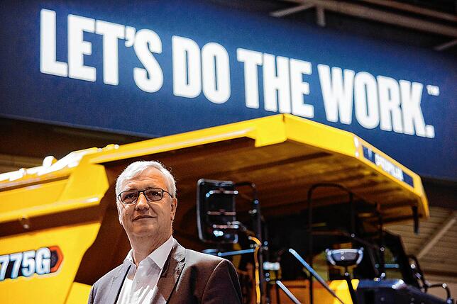 Zeppelin-Chef Peter Gerstmann bei der Messe Bauma in München.