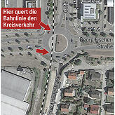 Noch in diesem Sommer soll der fehlende Streckenabschnitt beim Volksbank-Kreisel in Singen ersetzt werden.