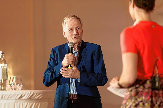 Christoph Dahl, Geschäftsführer der BW Stiftung, bei der feierlichen Aufnahme von Stipendiaten im Programm „Talent im Land“ im ...