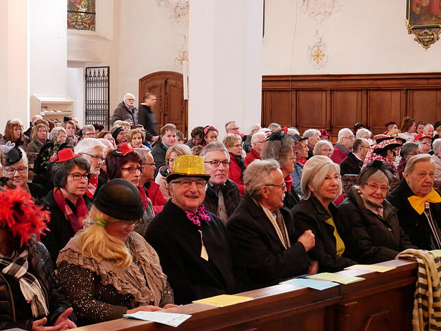 Zahlreiche Besucher waren zur Narrenmesse gekommen.