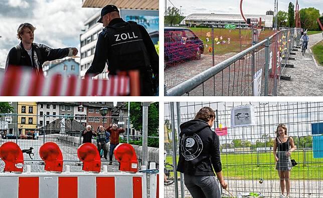 Bilder, die man in der Region an der deutsch-Schweizer Grenze wohl niemals vergessen wird: Zwei eng verbundene Nachbarländer waren von ...