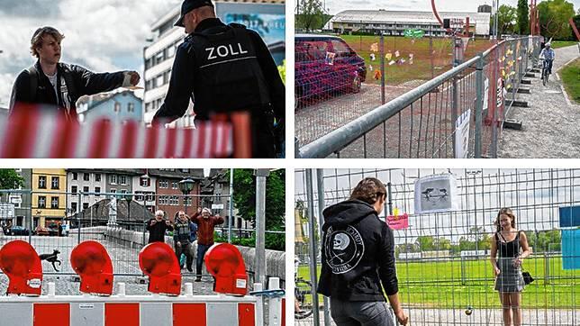 Bilder, die man in der Region an der deutsch-Schweizer Grenze wohl niemals vergessen wird: Zwei eng verbundene Nachbarländer waren von ...
