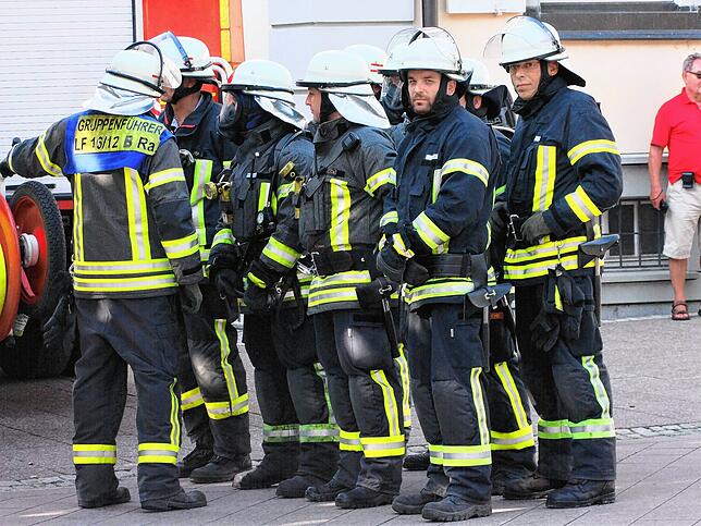 Bild 17: Bilder von der Schauübung der Feuerwehr und der Rettungsdienste auf dem Radolfzeller Marktplatz