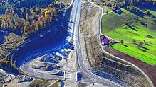 Im Oktober vor einem Jahr war die A&nbsp;98 bei der Abfahrt Minseln noch eine Baustelle, im Dezember wurde der Abschnitt vier dann eröffnet.
