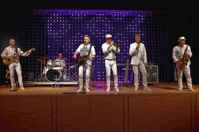 Die Paldauer (von links) Toni Hofer, Franz Griesbacher, Didi Ganshofer, Harry Muster, Renato Wohllaib und Erwin Pfundner.