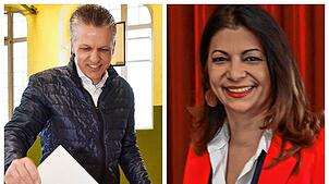 Sie sind die wiedergewählten Abgeordneten des Wahlkreises Schwarzwald-Baar: Thorsten Frei (CDU) und Derya Türk-Nachbaur (SPD).