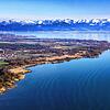 Blick über das Naturschutzgebiet Eriskircher Ried auf die Alpen. Der Bodensee ist nicht nur Touristenmagnet, sondern auch ein ...