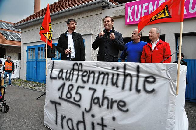 Am Samstag den 13.4.2019 fand auf dem Fabrikgelände der Firma Lauffenmühle in Lauchringen eine Kundgebung mit rund 800 Teilnehmern ...