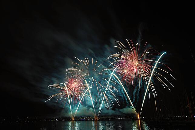 Bild 6: Es knallt beim Seenachtfest 2025! Das Feuerwerk über dem Bodensee lädt zum Staunen ein