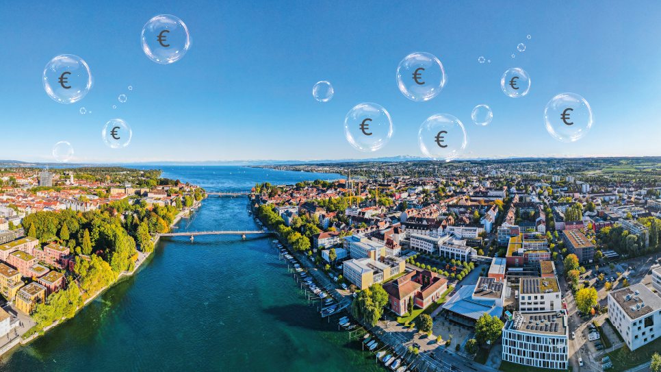 Die Wohnkosten am Bodensee sind ziemlich hoch. Es gibt aber deutlich teurere Regionen in Deutschland und Baden-Württemberg.