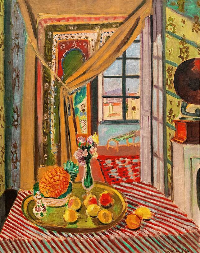 Henri Matisse: „Intérieur au phonographe (Interieur mit Grammofon)“, 1924 Öl auf Leinwand.