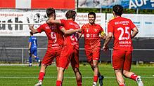 Nach langer Durststrecke feiert der 1. FC Rielasingen-Arlen wieder mal einen Sieg – und hier den 2:1-Siegtreffer von Nico Kunze gegen ...