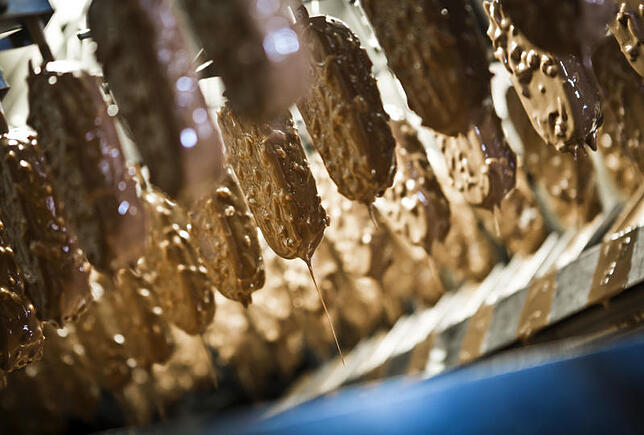 In Heppenheim (Hessen) stellt Unilever die Langnese-Eissorte Magnum her.
