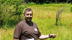 Landwirt und Biodiversitätspädagoge Markus Binninger. Foto: Steffen Schmidt