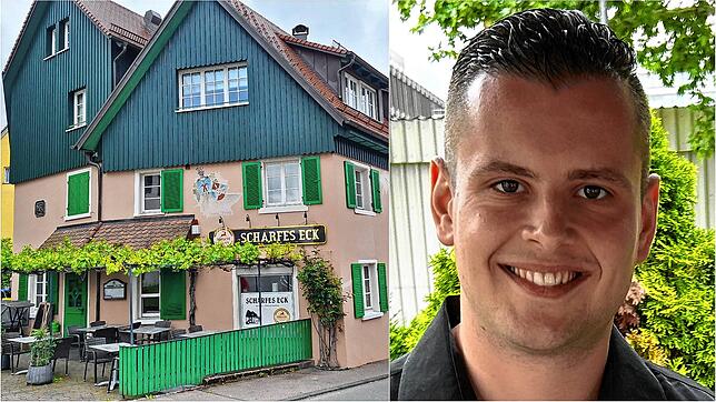 Das Scharfe Eck in Allensbach: Im Frühling kündigten die bisherigen Pächter aus persönlichen Gründen. David Rüttnauer ist der Nachfolger.