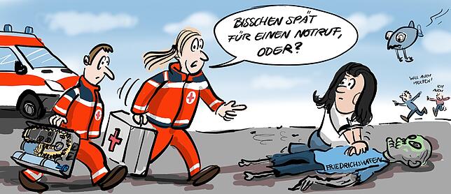 Bild 5: So bunt war das Jahr in Friedrichshafen: Ein Rückblick in Karikaturen
