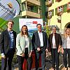 Die Stadtwerke Laufenburg stellen den Stromvertrieb ein, die Energiedienst AG übernimmt. Im Bild von links: Oliver Maicher und Sarah ...