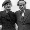 Flüchteten vor den Nazis 1940 zu Fuß über einen Pyrenäen-Pfad: Franz Werfel (1890-1945) mit seiner Frau Alma Mahler-Werfel (1879-1964). ...