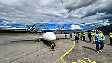 Im September 2024 hatten potenzielle Geschäftskunden die Gelegenheit, sich am Flughafen Friedrichshafen über das Angebot von Flyvbird zu ...