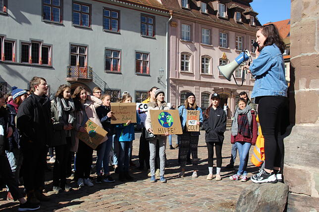 Einige Schüler teilten auch ihre persönlichen Gedanken zum Thema Klimaschutz