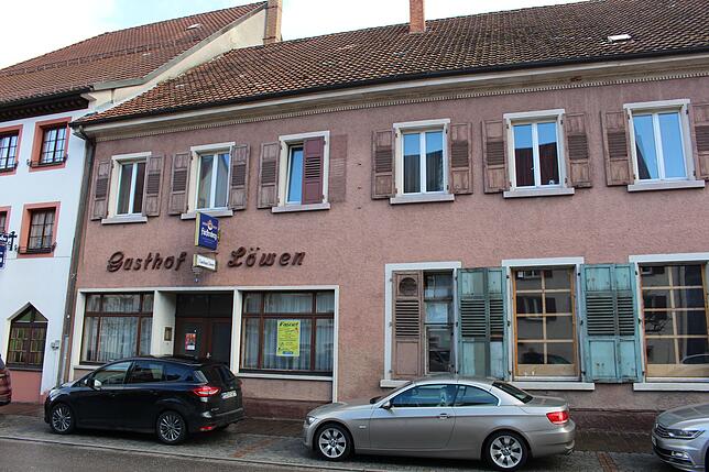 Das ehemalige Gasthaus Löwen in der Hüfinger Hauptstraße.