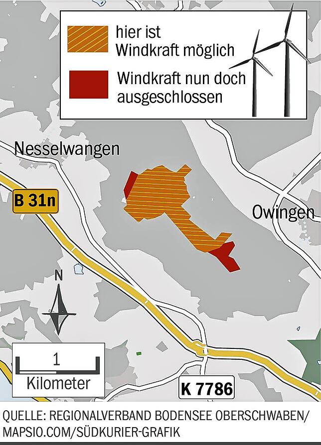 Bild 3: Hier ist Windkraft in der Region erlaubt