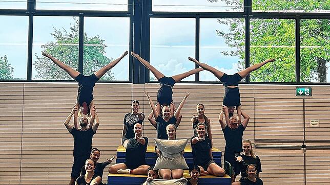 Das Showteam Phoenix aus Zizenhausen kurz vor der Weltmeisterschaft in Lissabon. Bild: Jasmin Schemberg